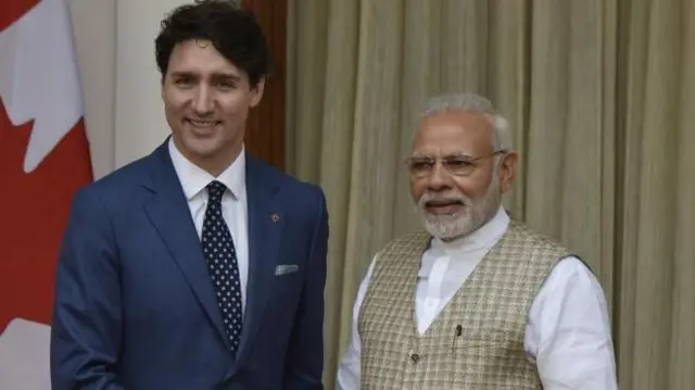 जस्टिन ट्रुडो आणि नरेंद्र मोदी