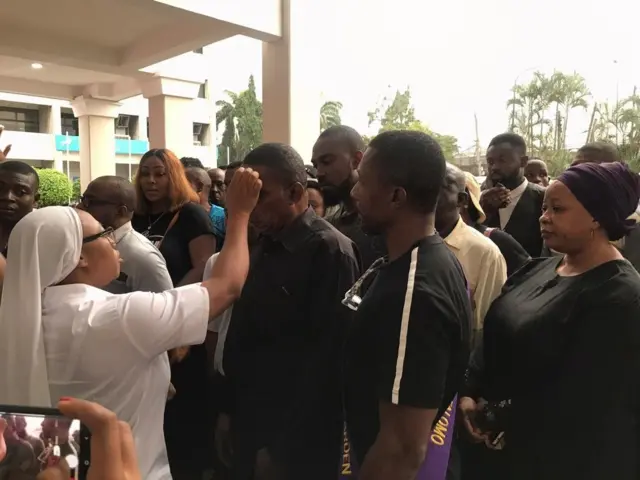 Reverend sister dey anint pesin with ash