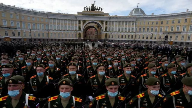 Репетиція параду у Санкт-Петербурзі