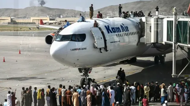 suasana di bandara kabul