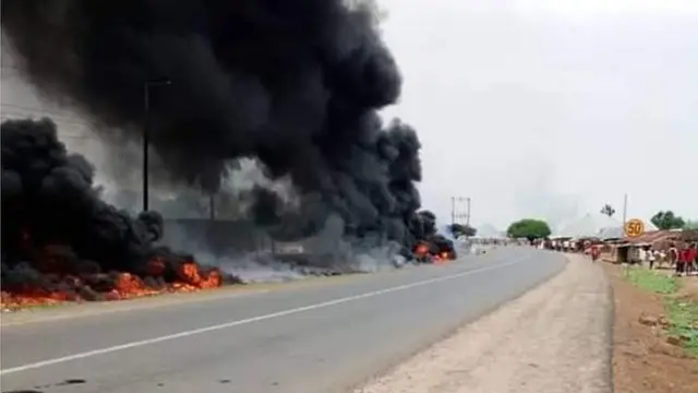 "Tanker explosion in Agatu"