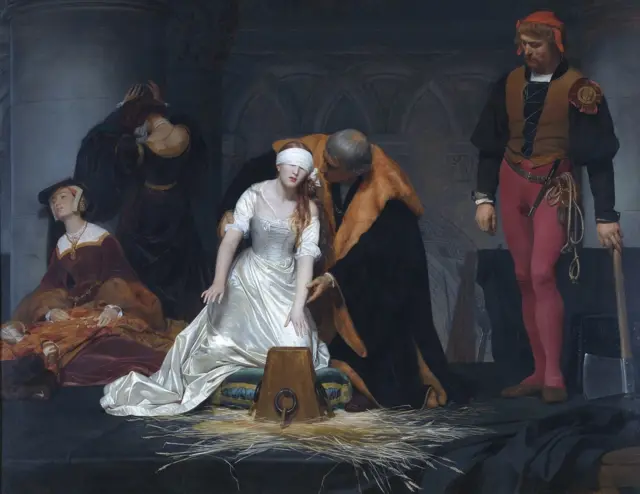 The Execution of Lady Jane Grey in the Tower of London in the Year 1554 by Paul Delaroche