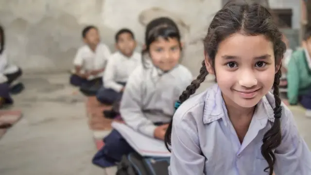 Niñas en la escuela