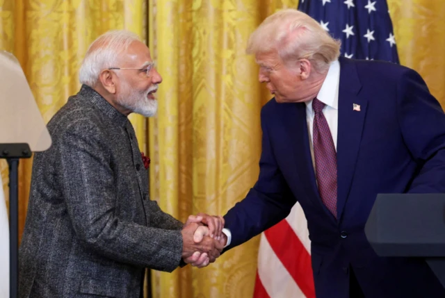 प्रधानमंत्री नरेंद्र मोदी ने फ़रवरी में किया था अमेरिका का दौरा