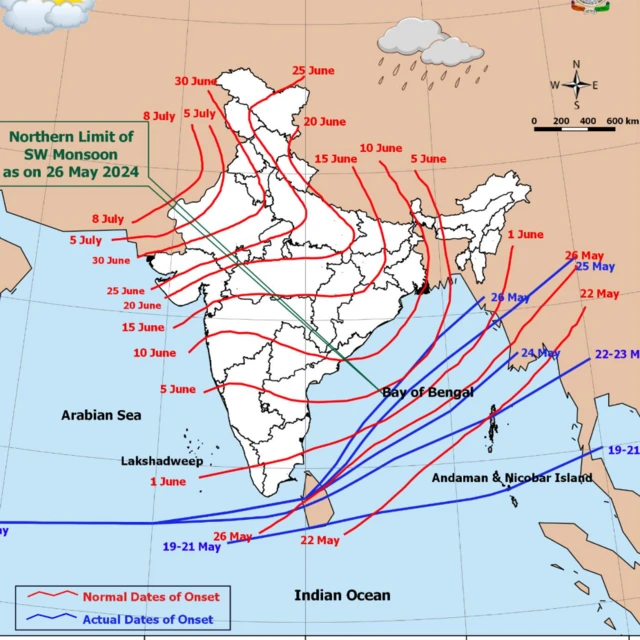 રીમાલ વાવાઝોડું, ગુજરાતનું હવામાન 