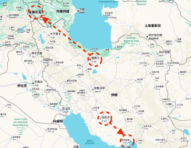 撤离路线图
