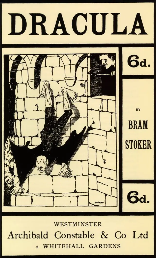 Una carátula de 1901 de "Drácula", de Bram Stoker