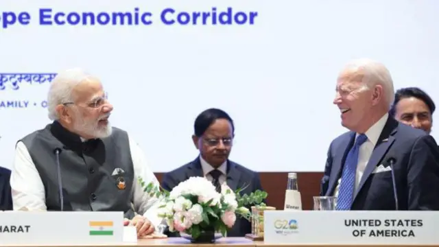 ਭਾਰਤ ਦੇ ਪ੍ਰਧਾਨ ਮੰਤਰੀ ਨਰਿੰਦਰ ਮੋਦੀ ਅਤੇ ਅਮਰੀਕੀ ਰਾਸ਼ਟਰਪਤੀ ਜੋਅ ਬਾਇਡਨ
