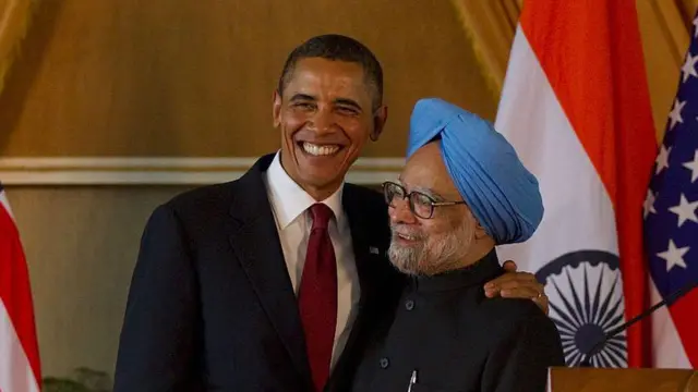 2010 में अमेरिकी राष्ट्रपति रहे बराक ओबामा के साथ मनमोहन सिंह