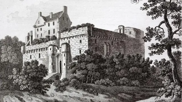 स्कॉटलैंड में डलहौज़ी का घर, जो डलहौज़ी कासल के नाम से मशहूर था