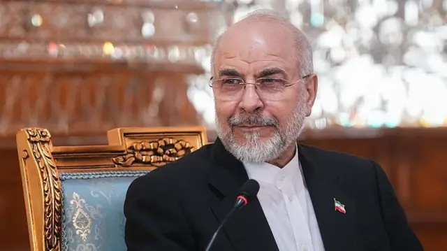 Иран парламентинин төрагасы Мохаммад-Багер Галибаф Дональд Трамп жалган билдирүү жасап жатат деп ырастайт