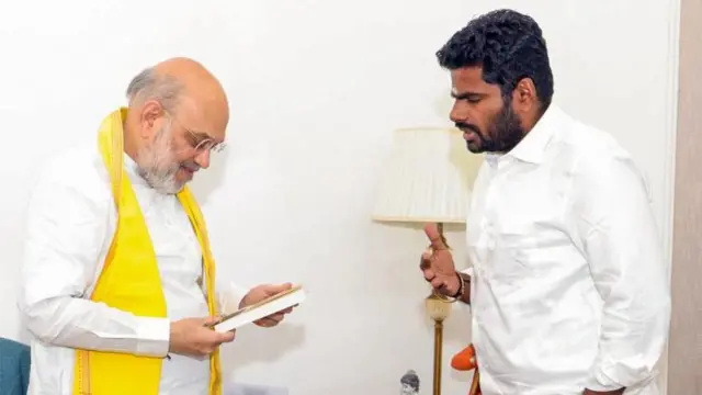 अन्नामलाई ने दो जून को गृह मंत्री अमित शाह से मुलाक़ात की थी