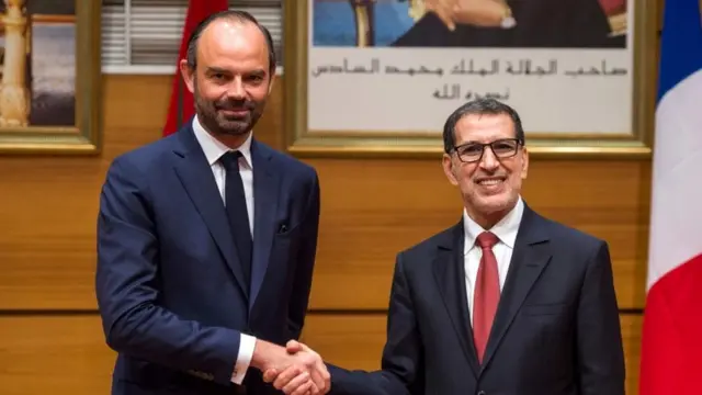 سعد الدين العثماني و نظيره رئيس الوزراء الفرنسي ادوار فيليب