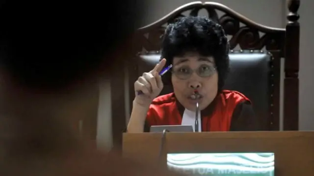 Albertina Ho ketika masih menjadi hakim Pengadilan Tipikor. Namanya disebut Presiden Jokowi sebagai calon anggota Dewan Pengawas KPK.