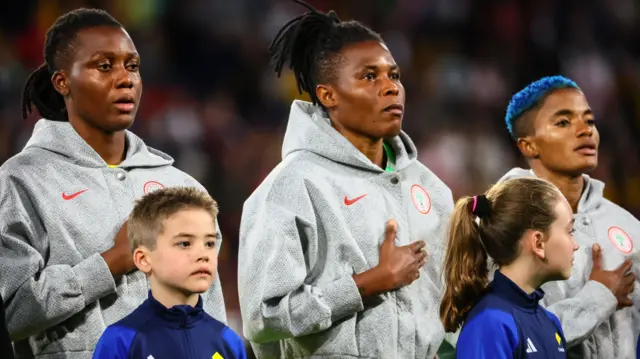 Aworan awọn agbabọọlu NAijiria kan