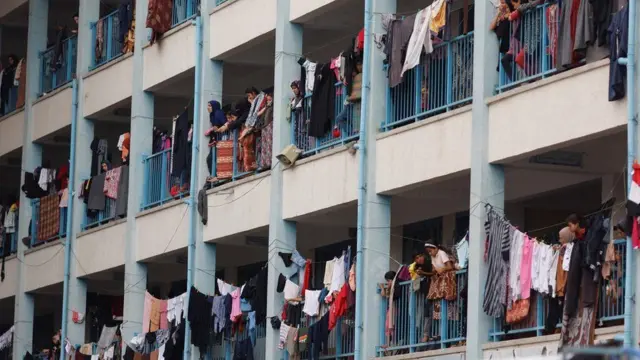 ኣብ ናይ ሕቡራት ሃገራት ቤት ትምህርቲ ዘዕቆቡ ተፈናቀልቲ ፍልስጤም