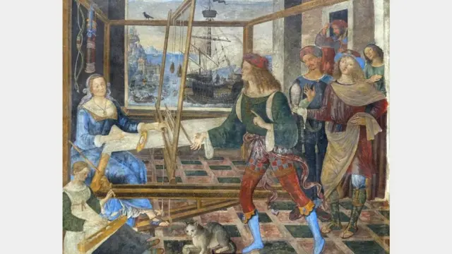 كانت بينيلوبي زوج أوليس تراوغ الخُطّاب وتصدهم على أمل أن يعود زوجها الغائب