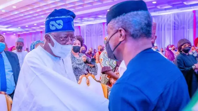 VP Yemi Osinbajo and Bola Ahmred Tinubu