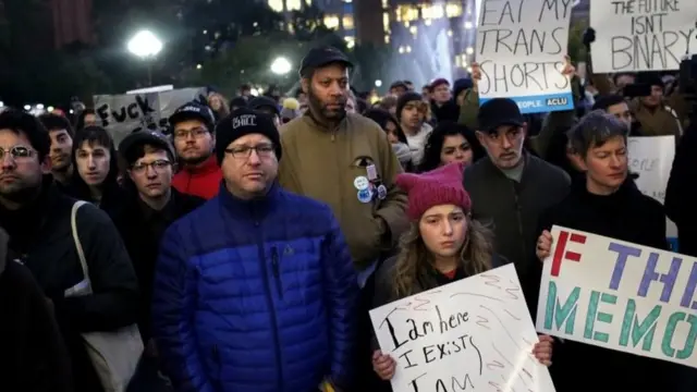 Una manifestación en Nueva York