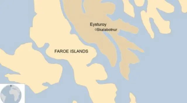 フェロー諸島地図