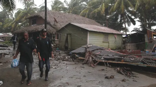 Destruição causada pelo Irma na República Dominicana