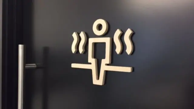 вход в сауну