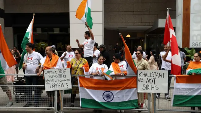 காலிஸ்தான் ஆதரவாளர்கள் பேரணி