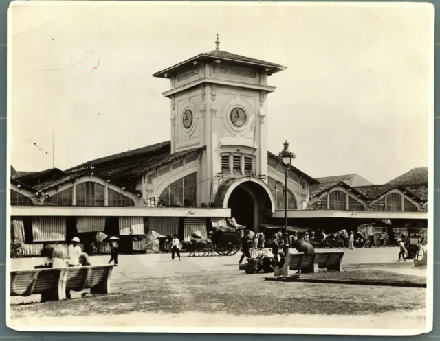 Chợ Bến Thành khoảng thập niên 1910