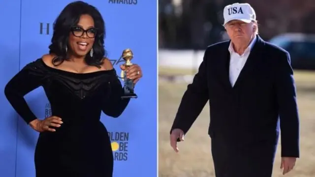 Trump and Oprah Winfrey