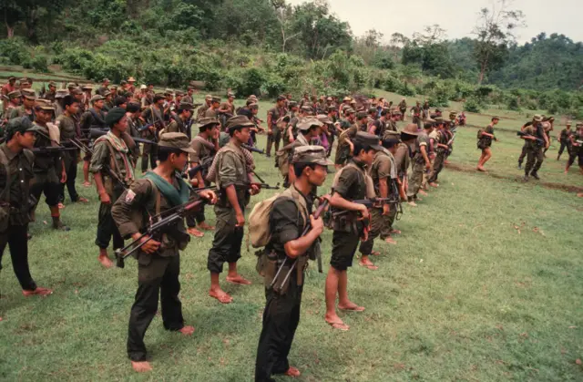 မြန်မာပြည် အရှေ့တောင်ပိုင်းက ကရင်လက်နက်ကိုင်များ