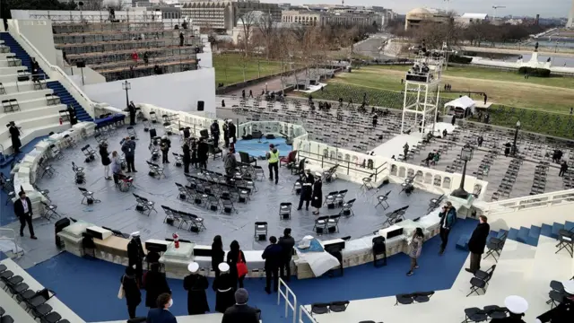 চলছে জো বাইডেনের শপথ গ্রহণ অনুষ্ঠানের মহড়া - ১৮ই জানুয়ারি ২০২১