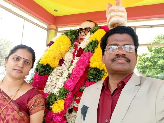 கணவருடன் ஸ்நேகா