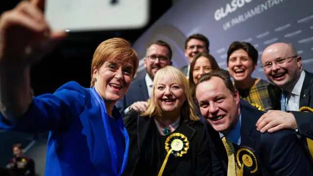 SNP victory selfie