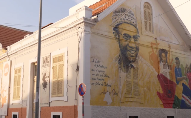 Dessin mural d'Amílcar Cabral