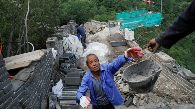 ترمیم دیوار چین