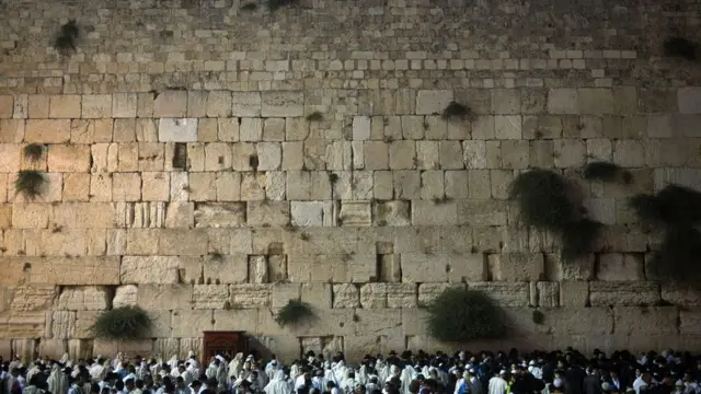 Le Mur des Lamentations, vestige du temple d 'Hérodote
