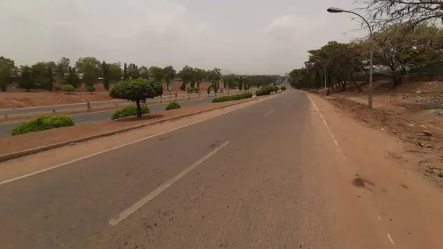 Babbar hanyar Sani Abacha a Abuja kenan tamkar an yi shara a ranar Talata.