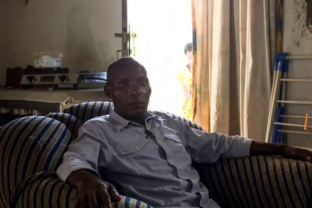 Man sitting in a chair