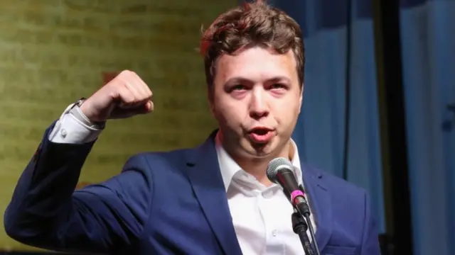 Roman Protasevich en Gdansk, Polonia, en agosto de 2020.