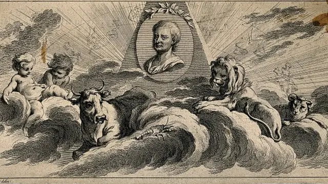 Isaac Newton en el cielo