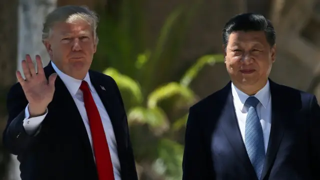 Tổng thống Donald Trump tiếp Chủ tịch Trung Quốc Tập Cận Bình hôm 7/4 ở Florida