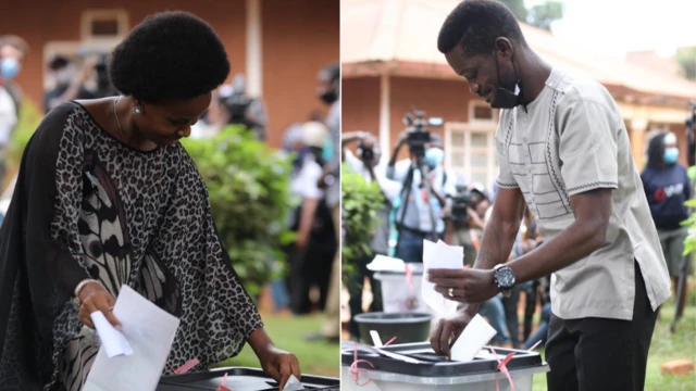 Uganda Election Day 2021: Bobi Wine, wife Barbara Itungo Kyagulanyi
