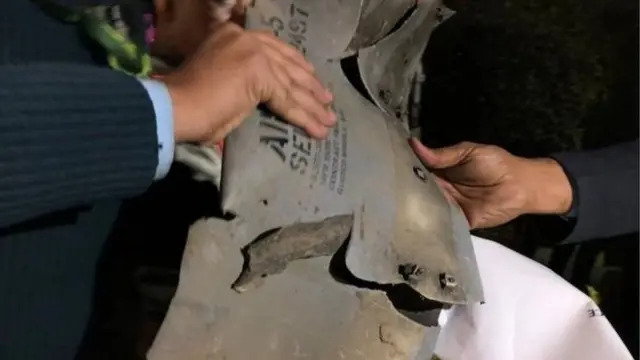 పాక్ ఎఫ్-16 నుంచి ప్రయోగించిన మిసైల్ శకలం