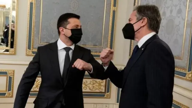 АҚШ Давлат Котиби Энтони Блинкен Украина Президенти Владимир Зеленский билан учрашди.