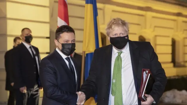 جونسون في أوكرانيا