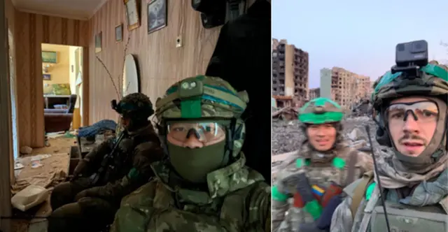 Tùng và đồng đội trong trận Bakhmut