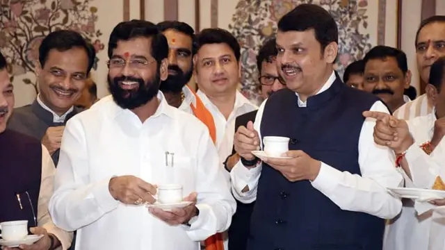 एकनाथ शिंदे, देवेंद्र फडणवीस, भाजप