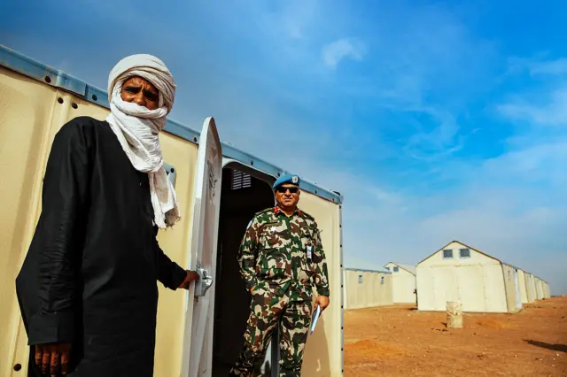 शान्ति मिशनको क्याम्पमा नेपाली सैनिक