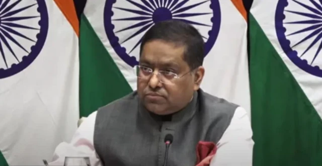 ਭਾਰਤੀ ਵਿਦੇਸ਼ ਮੰਤਰਾਲੇ ਦੇ ਬੁਲਾਰੇ ਰਣਧੀਰ ਜੈਸਵਾਲ