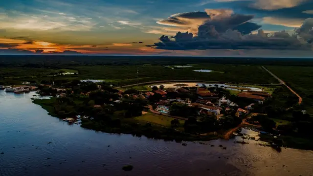 Imagem aérea do SESC Pantanal